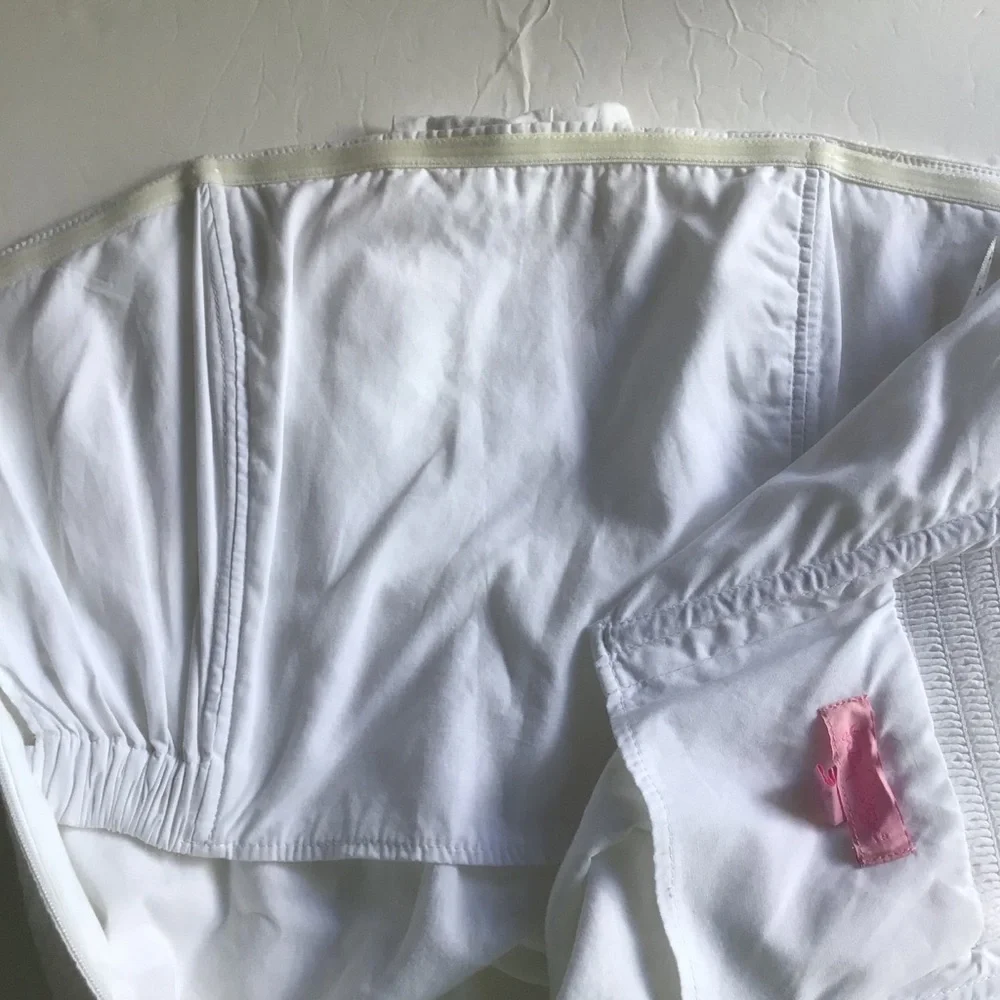 LILLY PULITZER WHITE COTTON EMBELLISHED HALTER DRESS SIZE 8 - Picture 11 of 16